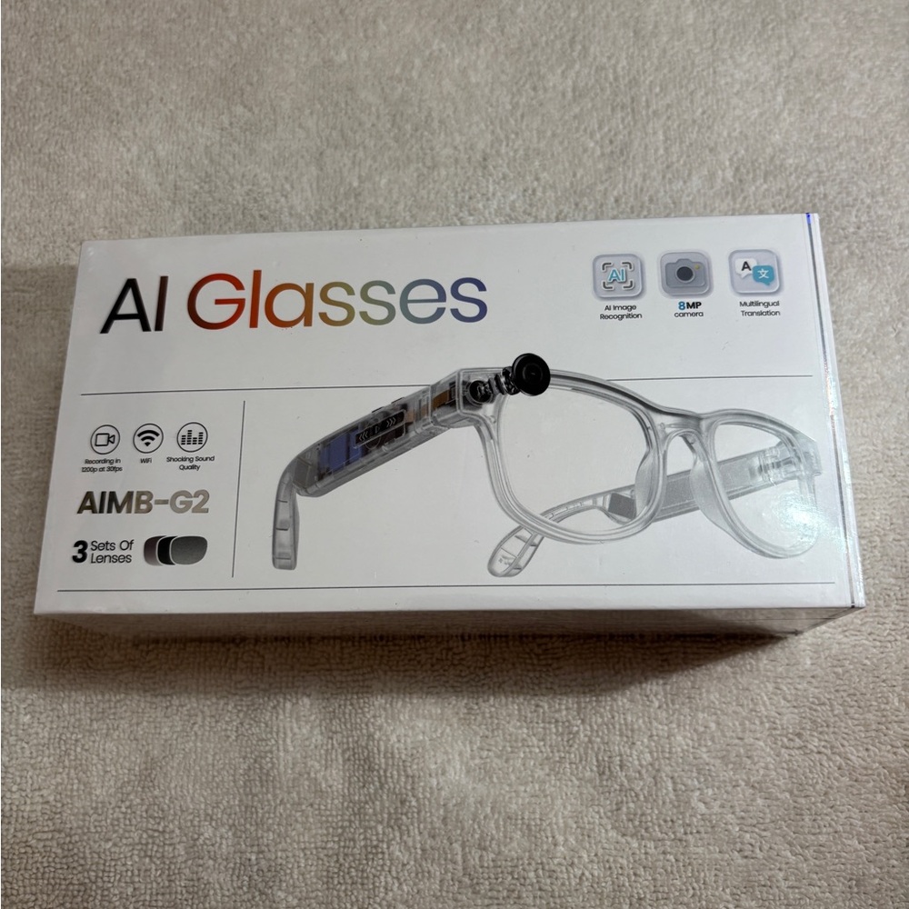 AI Glasses - Silver